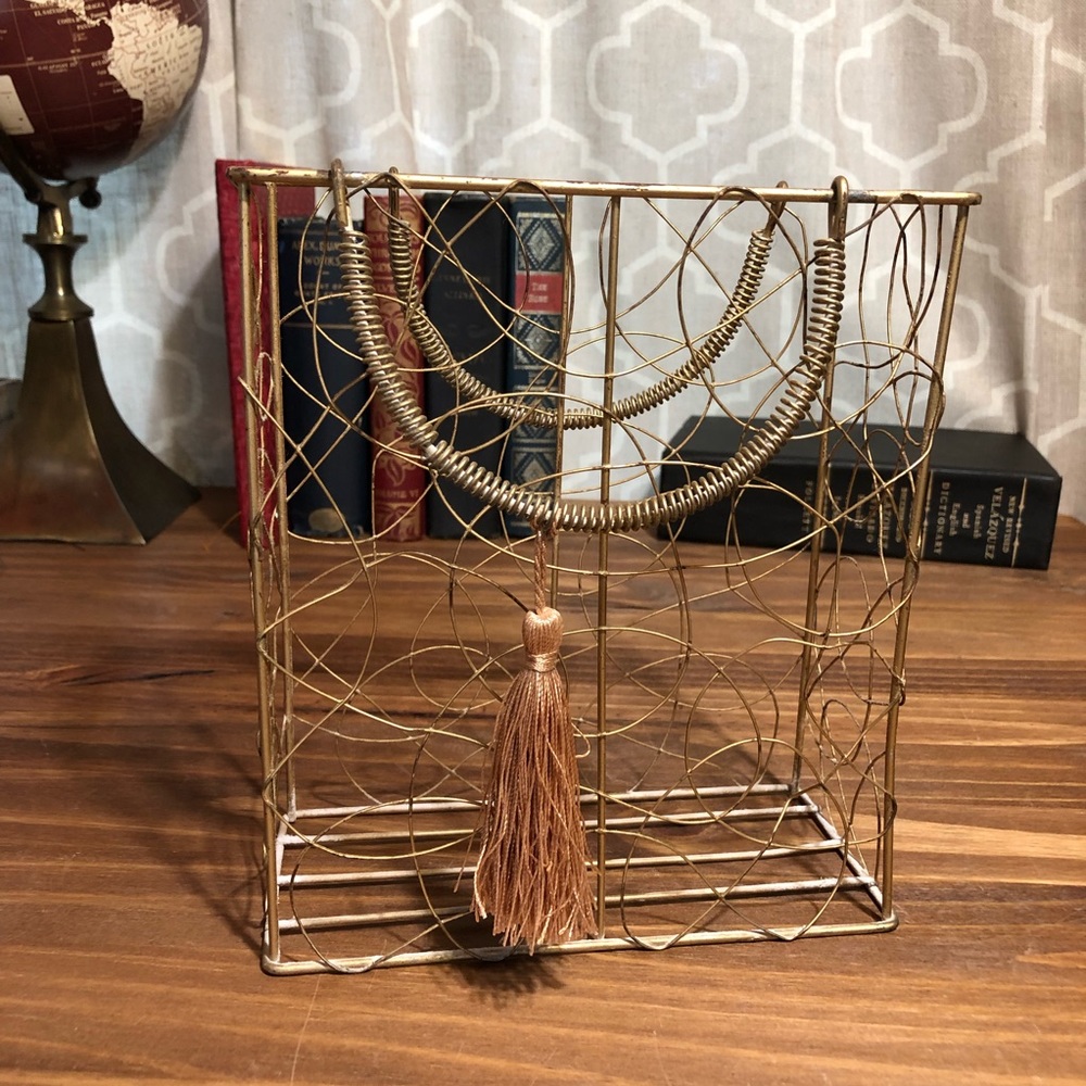 Golden Wire Basket